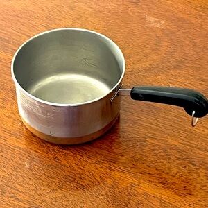 Vintage mini RevereWare butter pot 
measuring cup saucepan